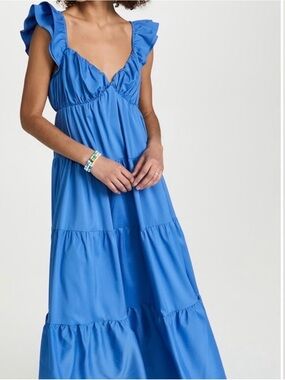 English Factory Ruffled Tiered Maxi Dress